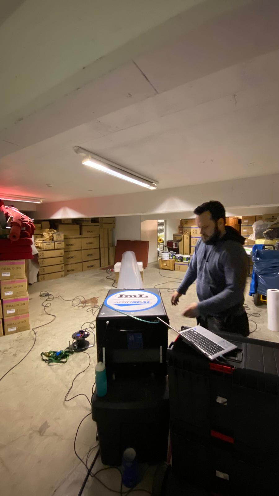 Klingenberg Kino — Aeroseal Duct installasjon